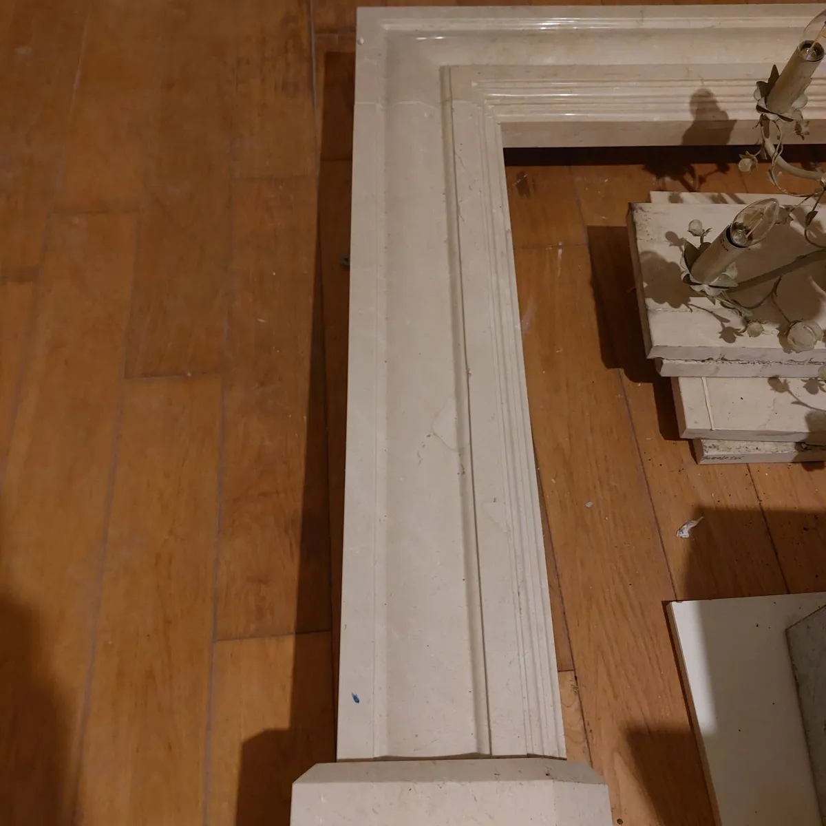 Marble Fireplace and Wood Burning Stove - Image 2
