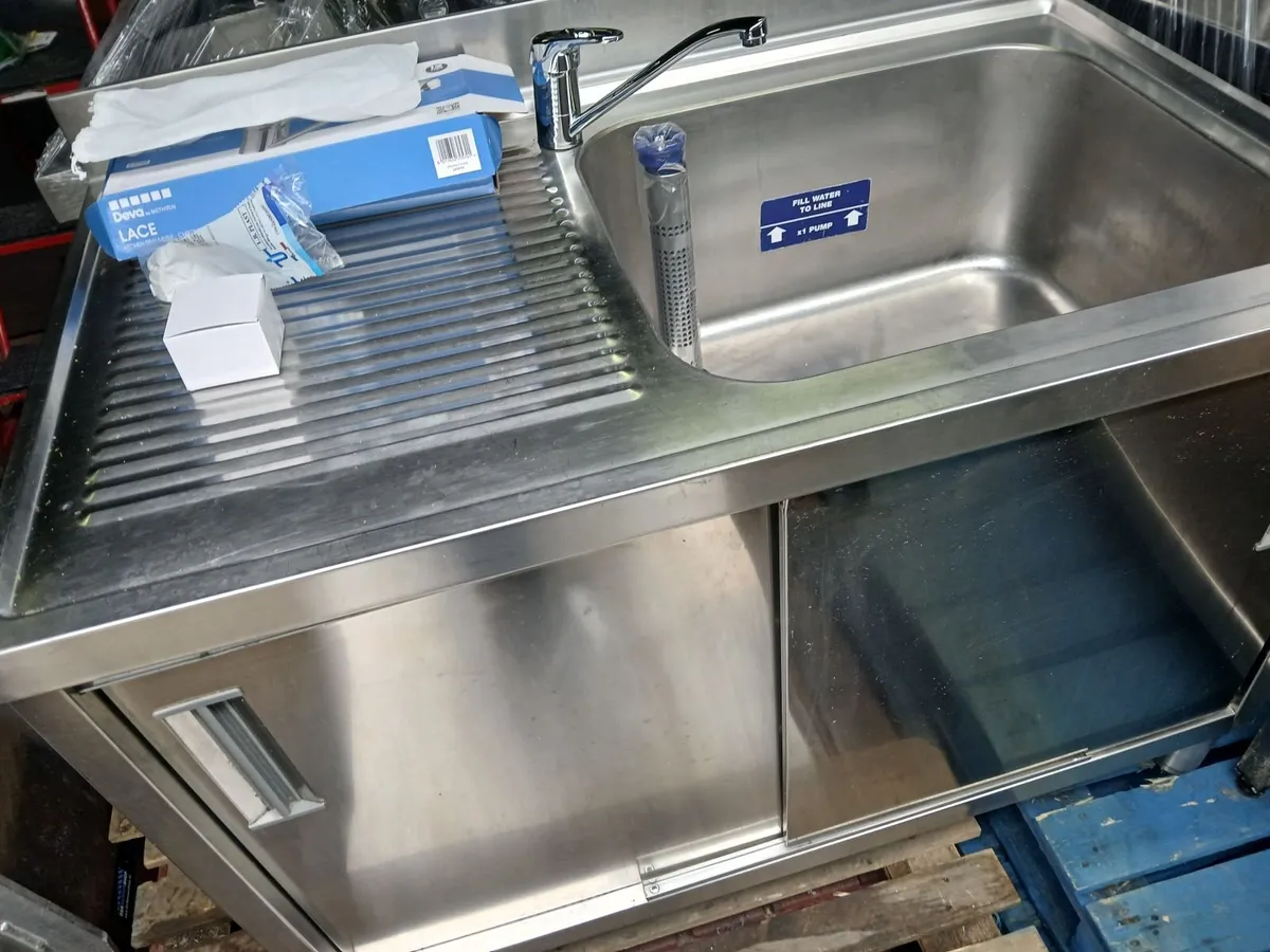 Staneless steel cabbinet sink unit complete - Image 4