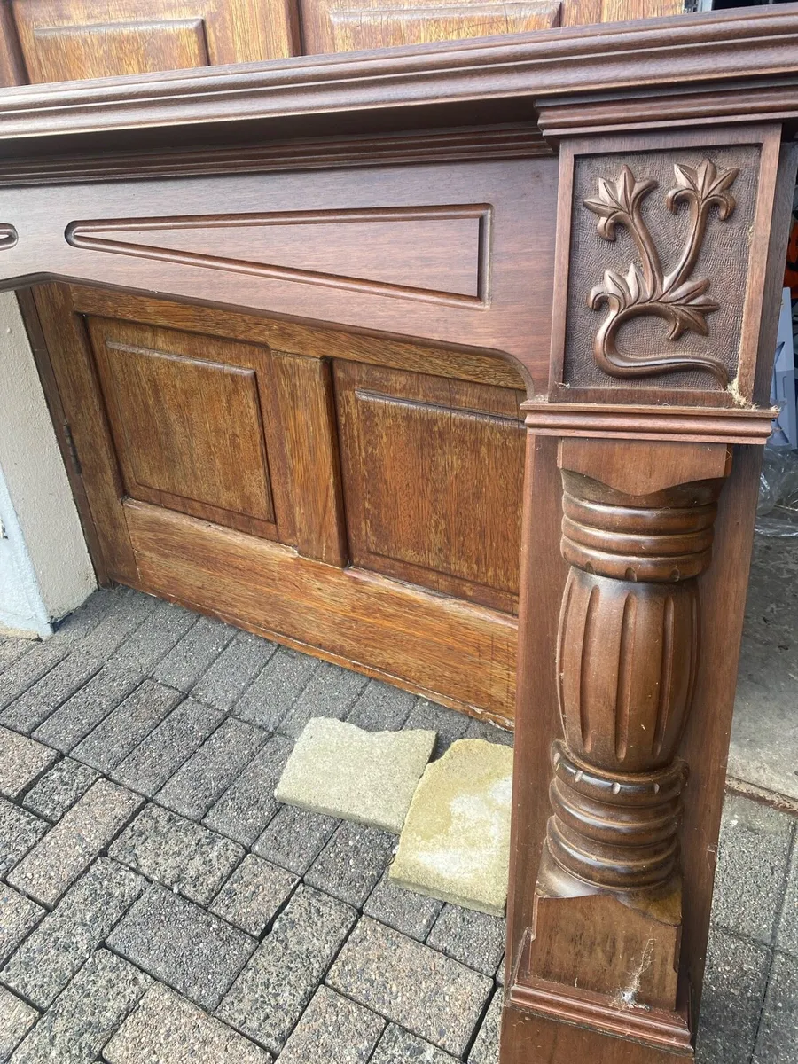 Solid wood fireplace - Image 2