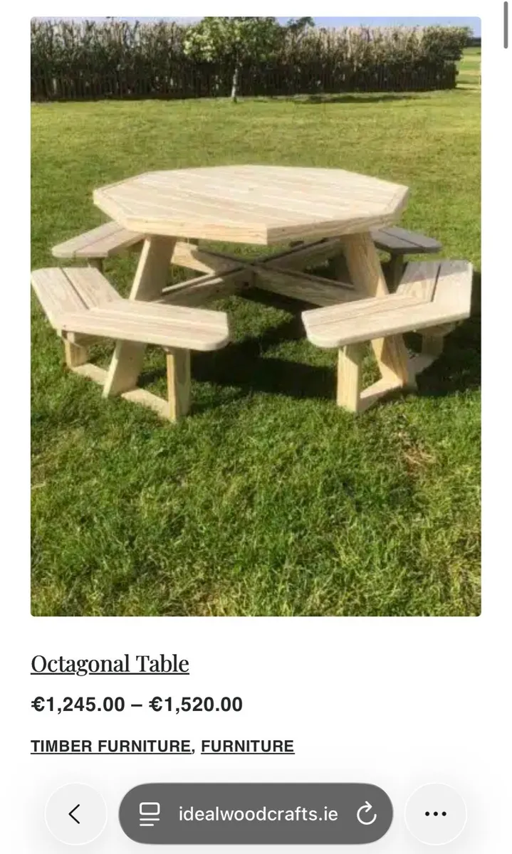 Octagonal Garden bench - Image 4