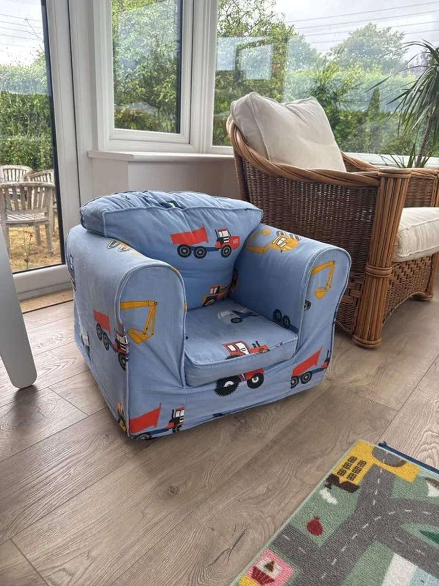 Blue Kids Mini Sofa chair - Image 1