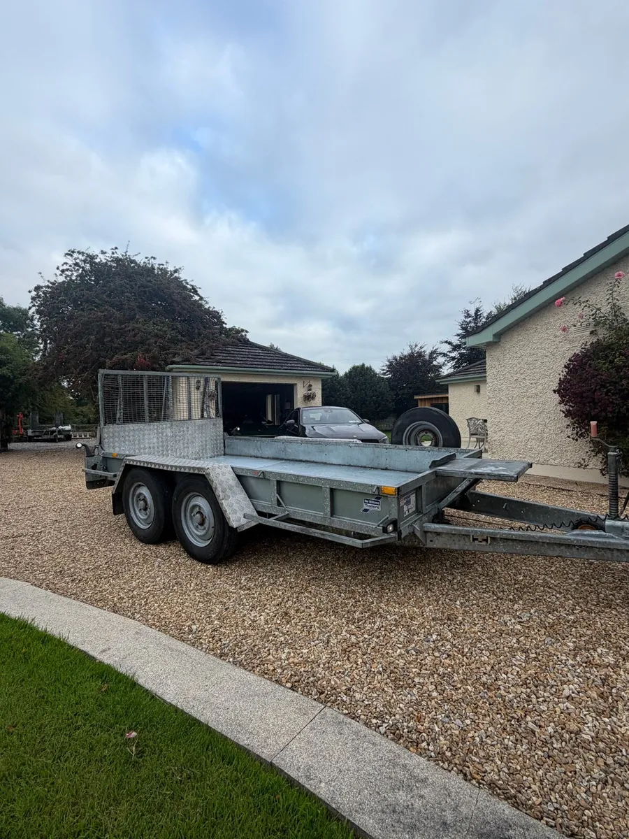 12x6 Ifor Williams plant trailer - Image 1