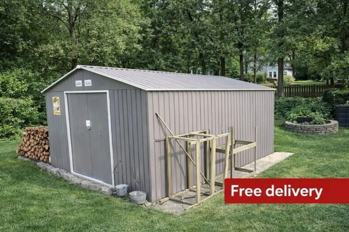13 x 11ft Metal Shed Large - Image 3