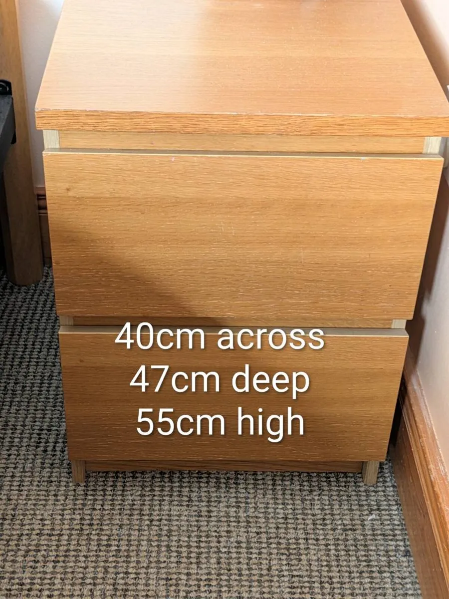 ikea malm lockers and drawer - Image 3
