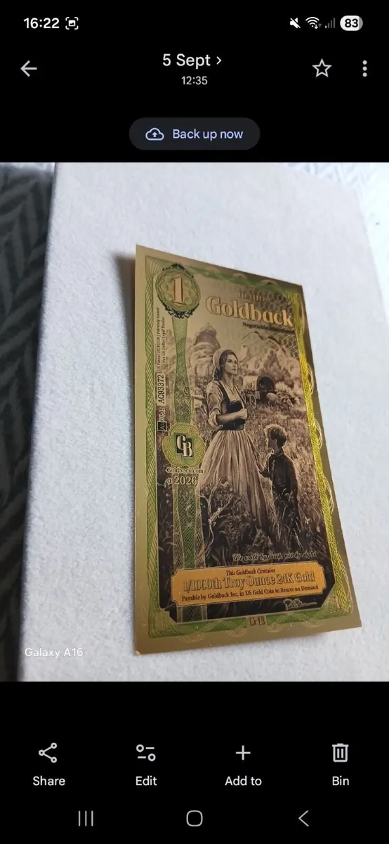 Goldback 10 Note Collector Set Five States - Image 3