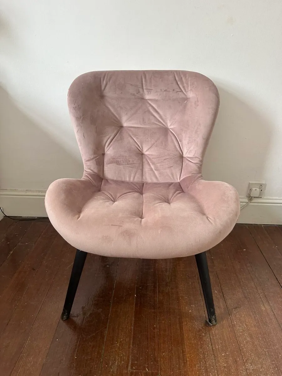 Pink Lounge Chair - Image 2