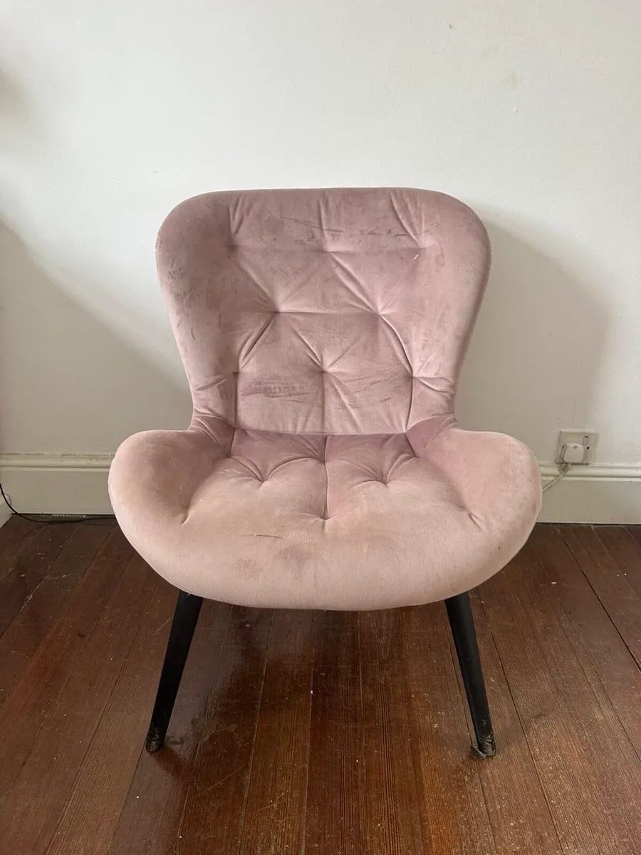 Pink Lounge Chair - Image 3
