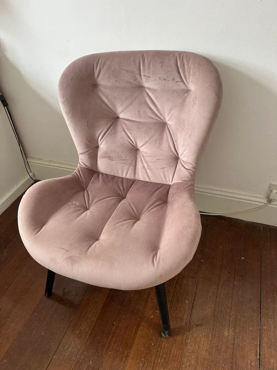Pink Lounge Chair - Image 1