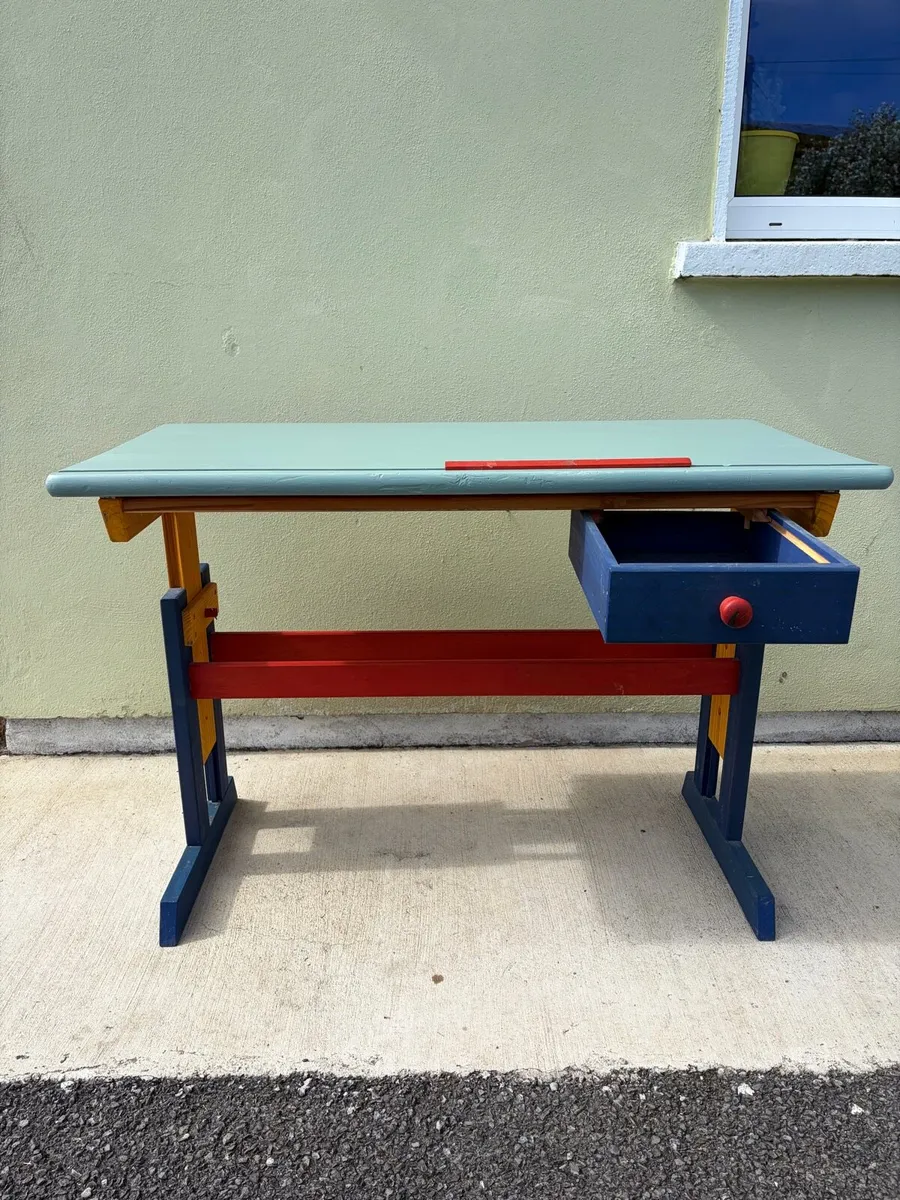 2 children’s and adult adjustable study desks - Image 4