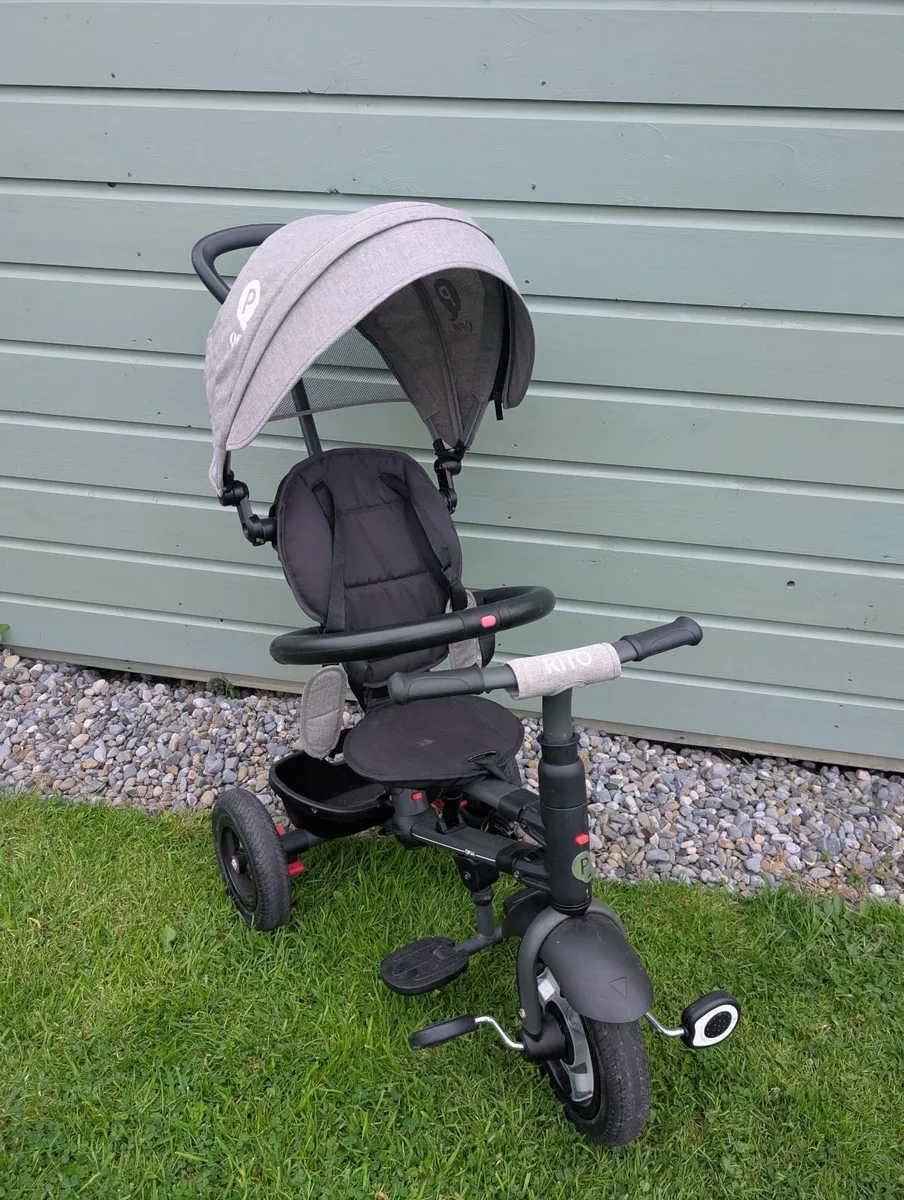 Pushchair - QPlay Rito Star folding trike in grey - Image 2