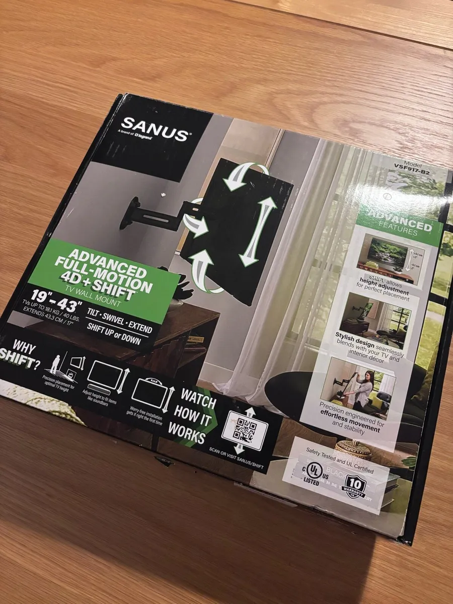 Sanus advanced full motion 4d shift TV Wall mount - Image 1