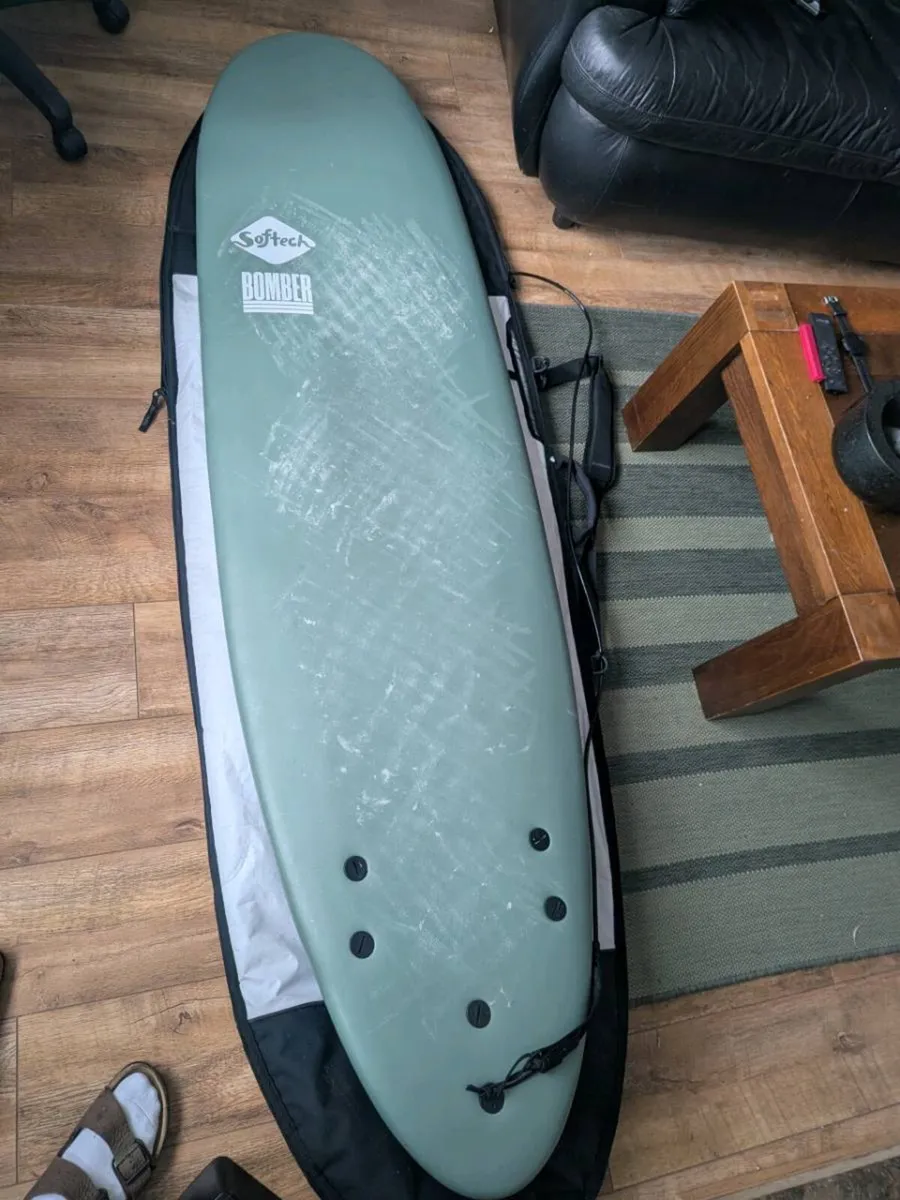 6'10" Bomber Softech Surfboard - Image 1