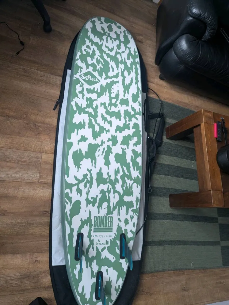 6'10" Bomber Softech Surfboard - Image 3
