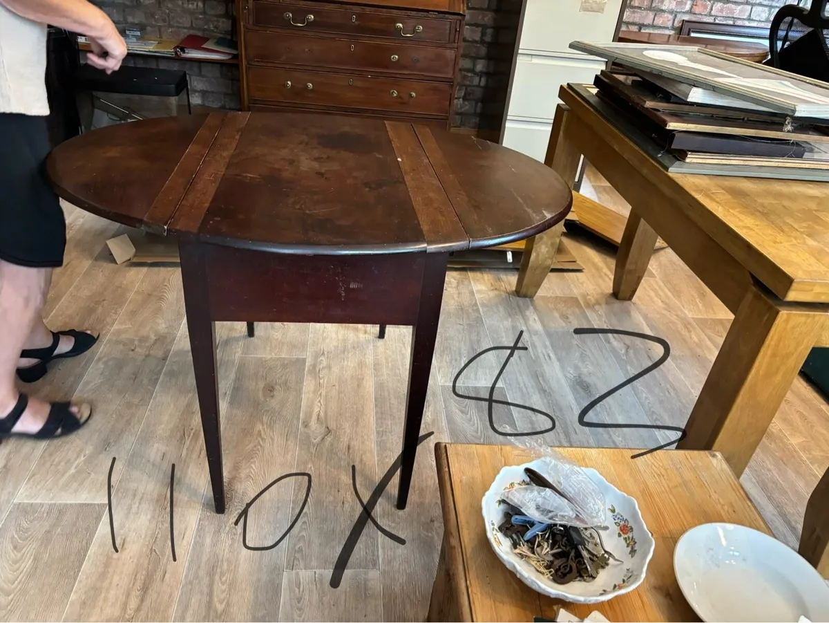Mahogany leaf table - Image 2