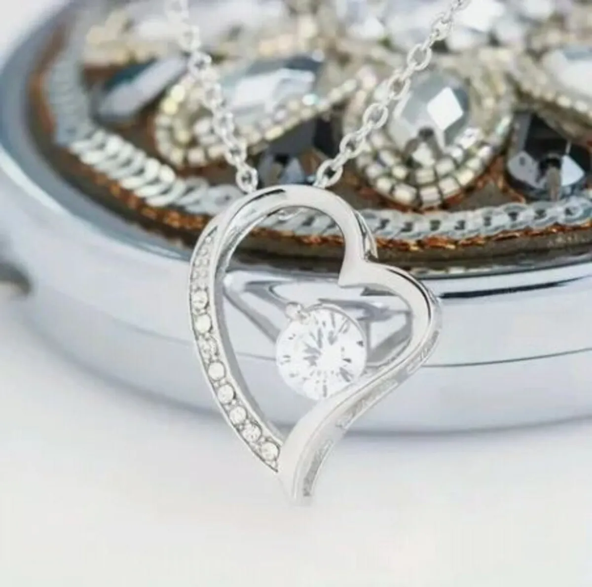 Stainless steel Love heart necklace - Image 2