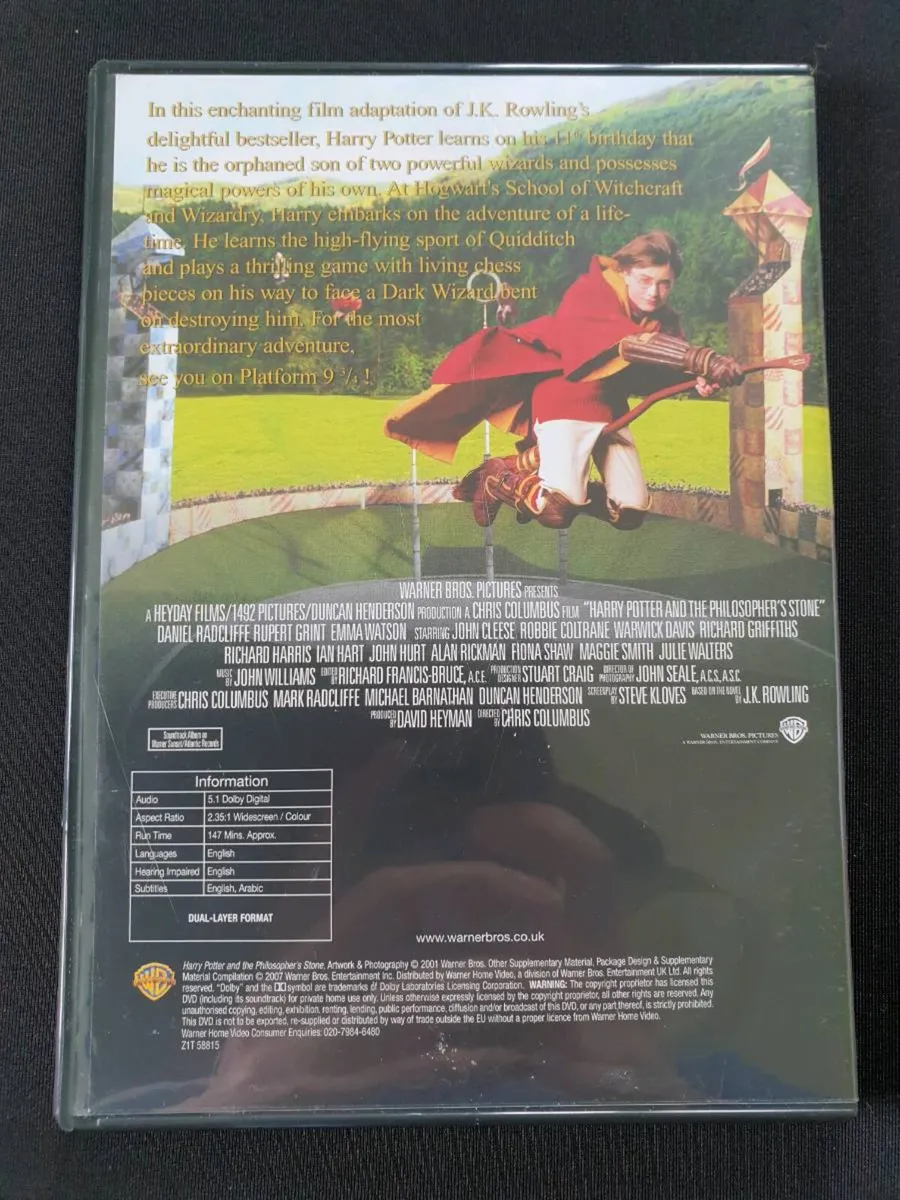 Harry Potter and the Philosopher's Sorcerer's DVD - Image 2