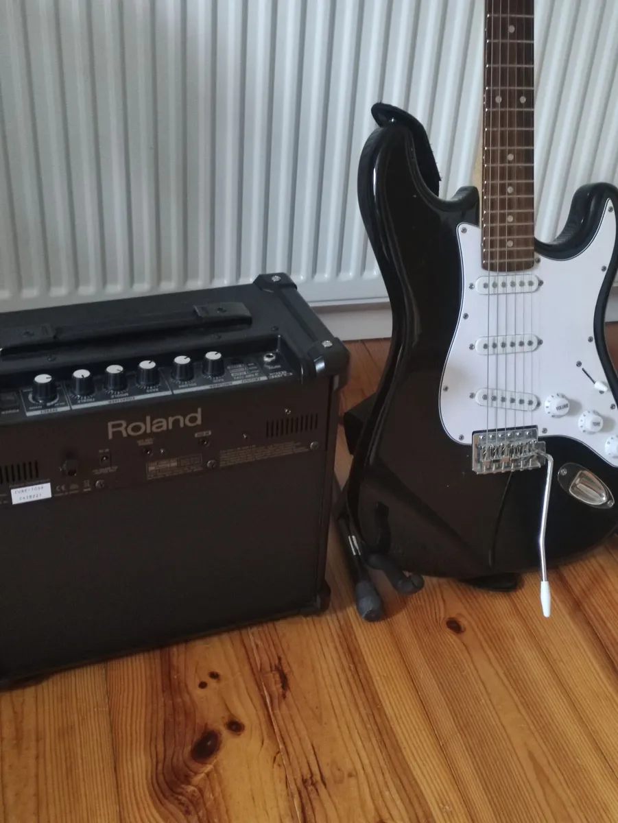 Electric Guitar & Roland Amplifier - Image 3