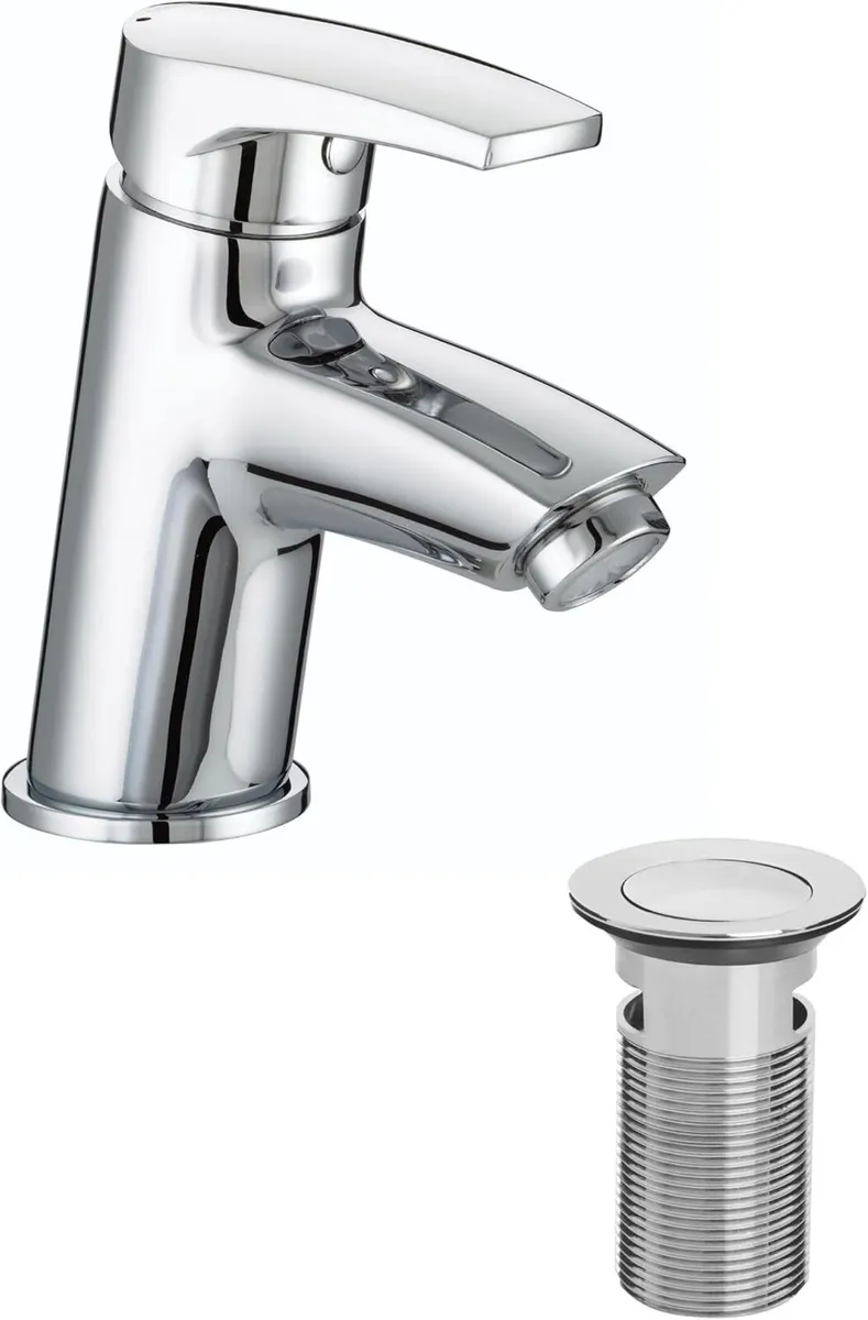 Bathroom Taps Chrome Basin Mixer Tap - Image 1
