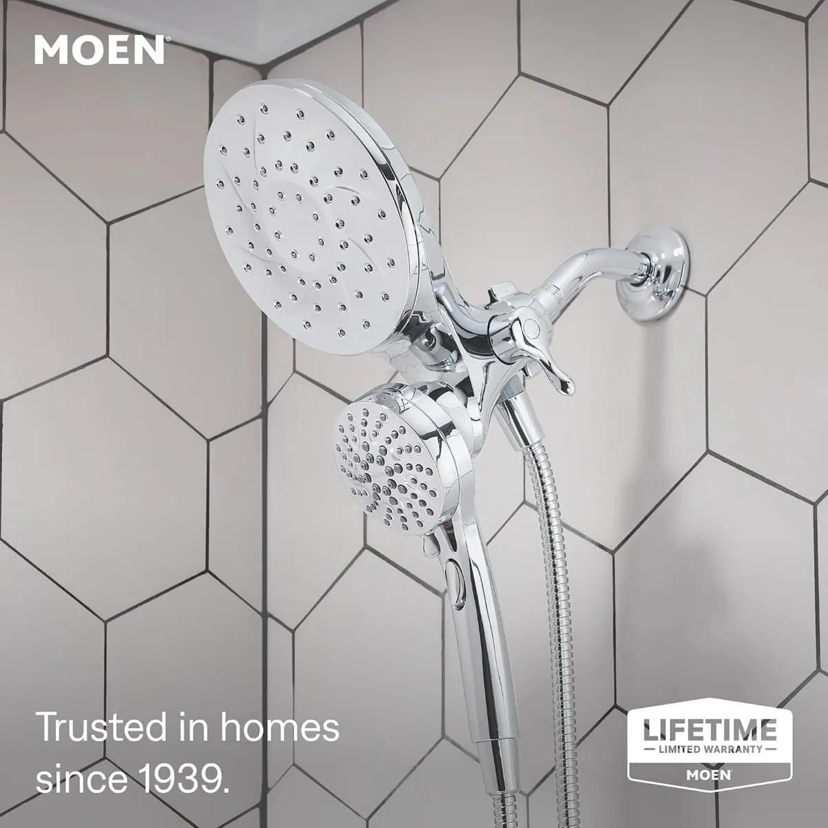 Spello Thermostatic Concealed 2 Outlet Shower - Image 2