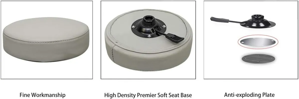 Adjustable Rolling Stool Chair with Wheels - Image 3