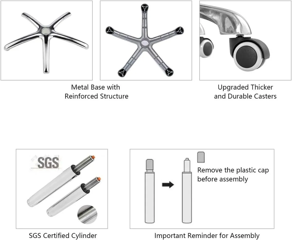 Adjustable Rolling Stool Chair with Wheels - Image 4