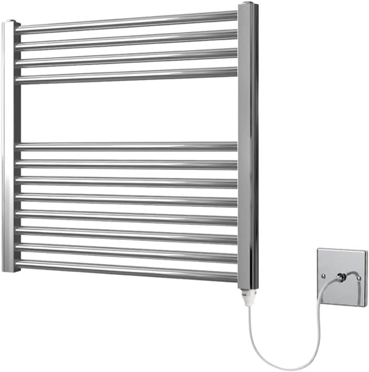 Chrome Electric Towel Rail 600MM - Image 2