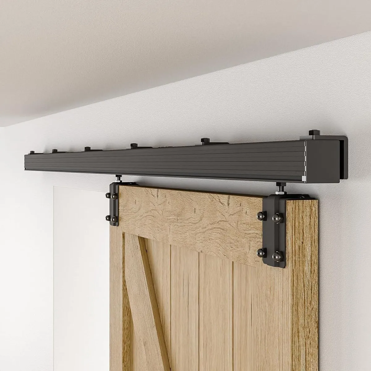 6FT Sliding Barn Door Kit Doors Hardware - Image 1