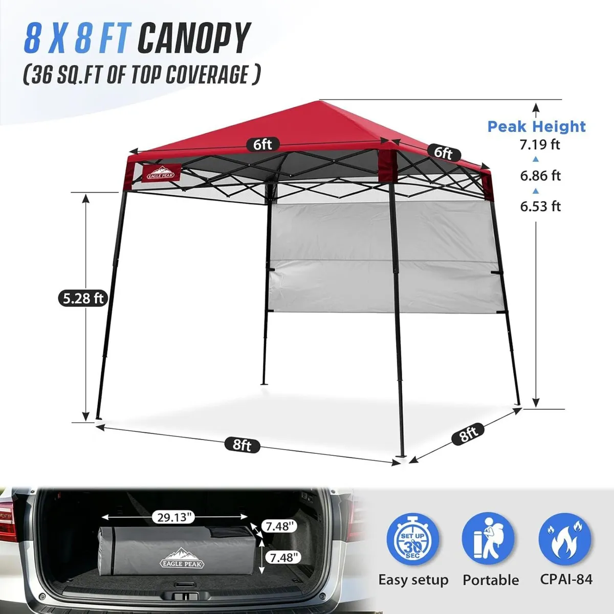 2 4x2 4 M Pop Up Canopy Tent - Image 3