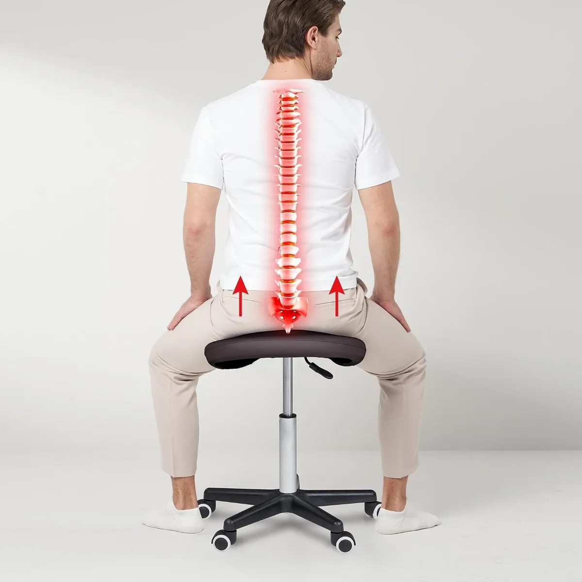 Master Massage 91558de Saddle Stool Swivel Work - Image 2
