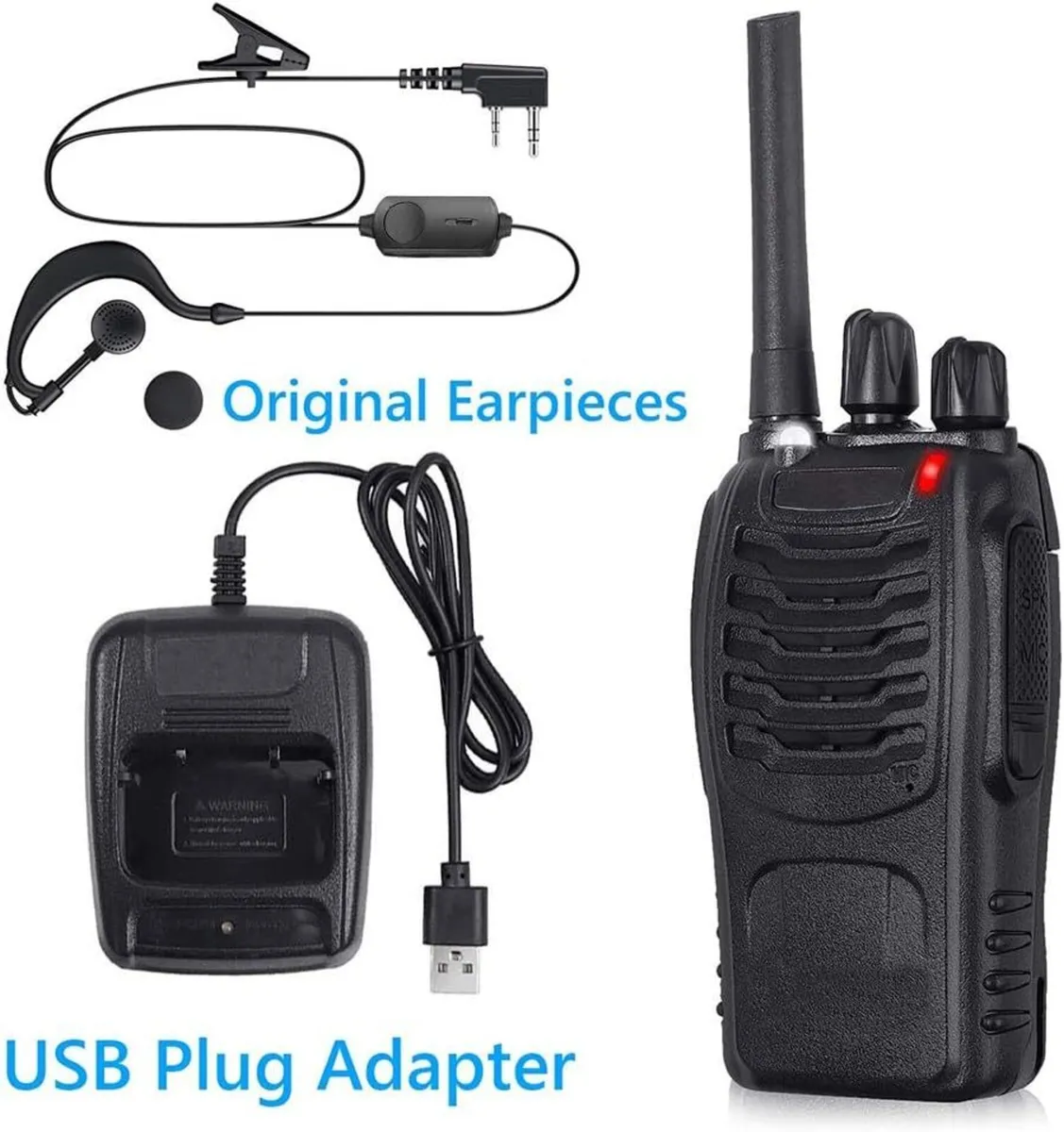88e Long Range Walkie Talkie USB Rechargeable - Image 3