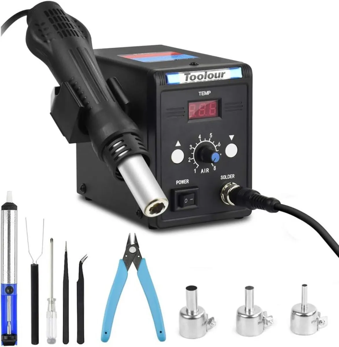 Hot Air Smd Rework Station 100-500 Degreesc Heat - Image 1
