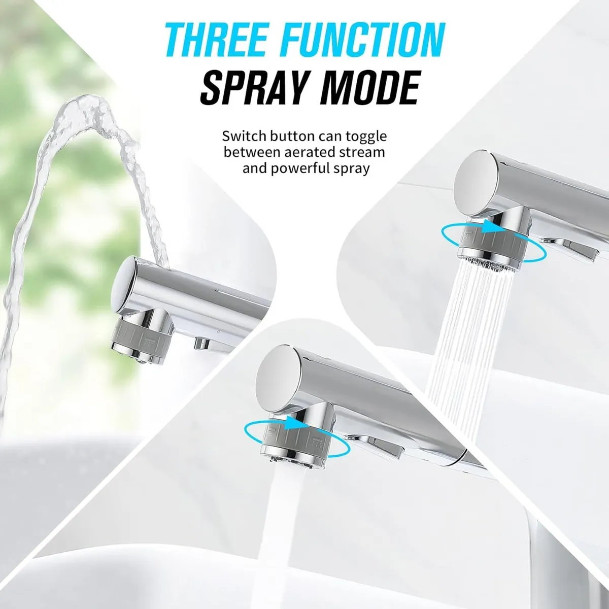 High Wash Basin Mixer Tap for Countertop Washbasin - Image 4