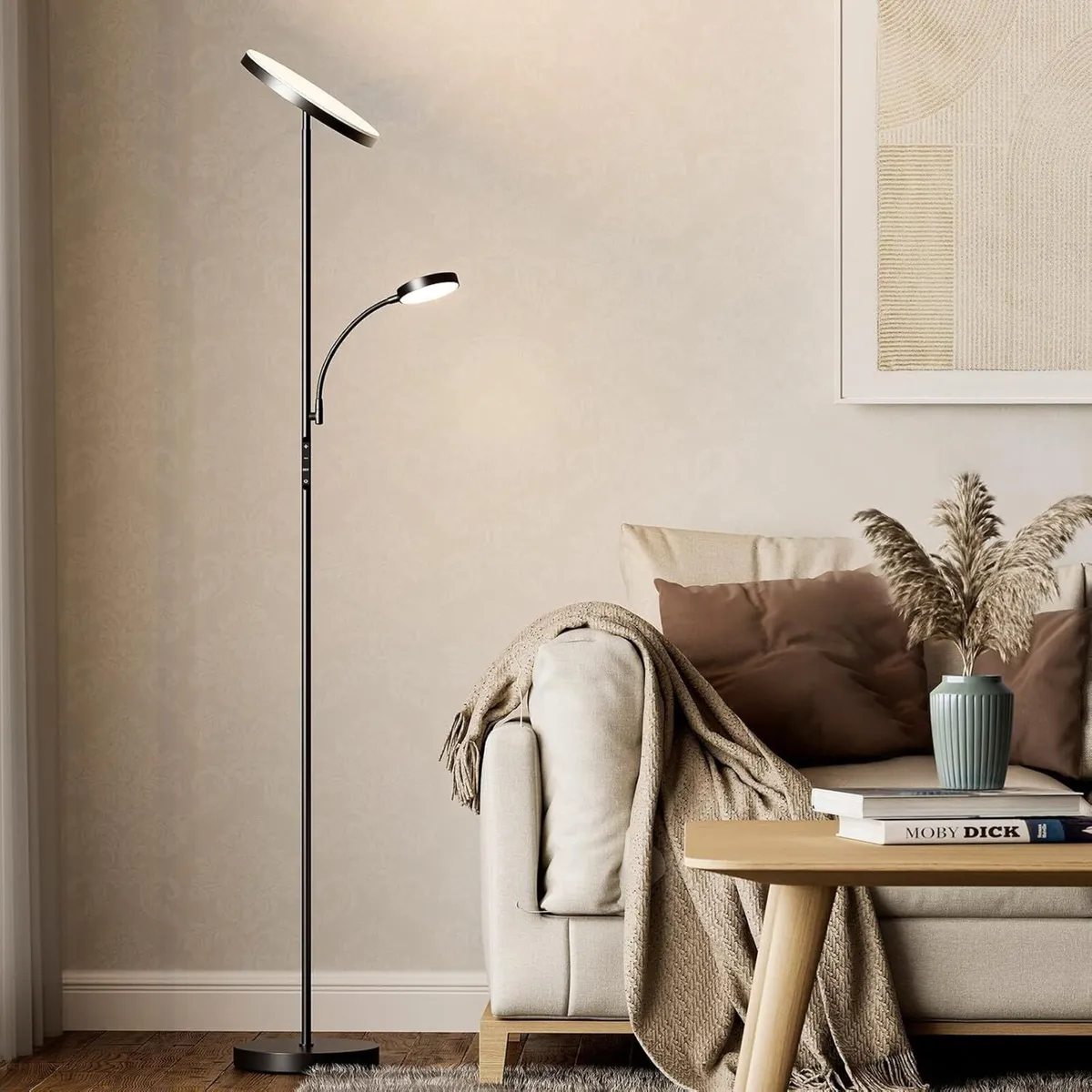 LED Floor Lamp with Reading Mother Father Parent - Image 1