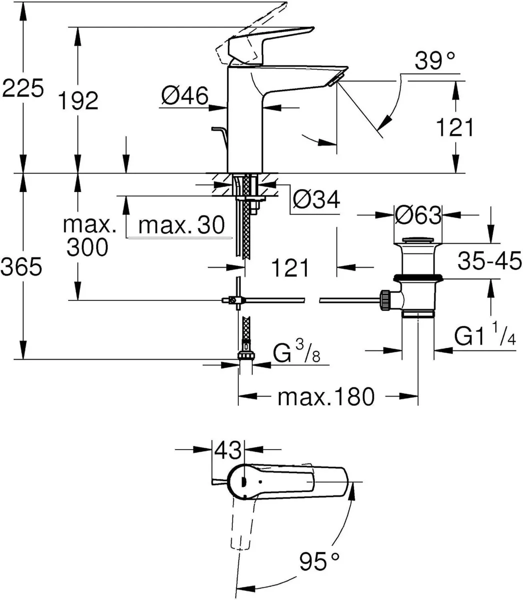 Start Single-Lever Washbasin Mixer S-Size - Image 2