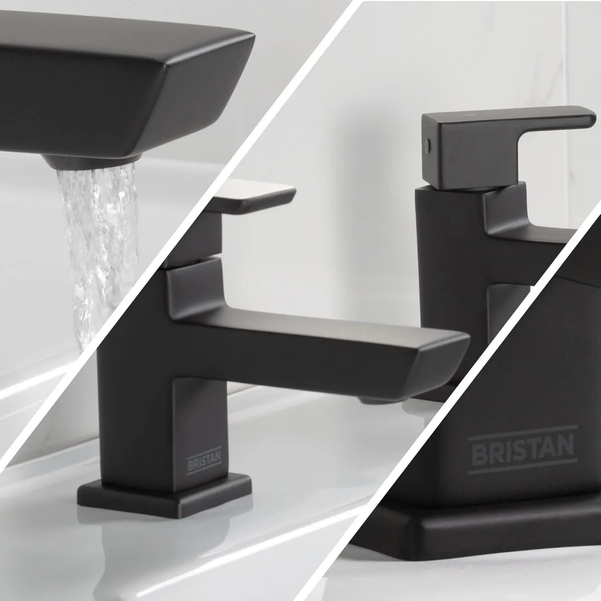 Bristan Cobalt Basin Pillar Taps - Image 4
