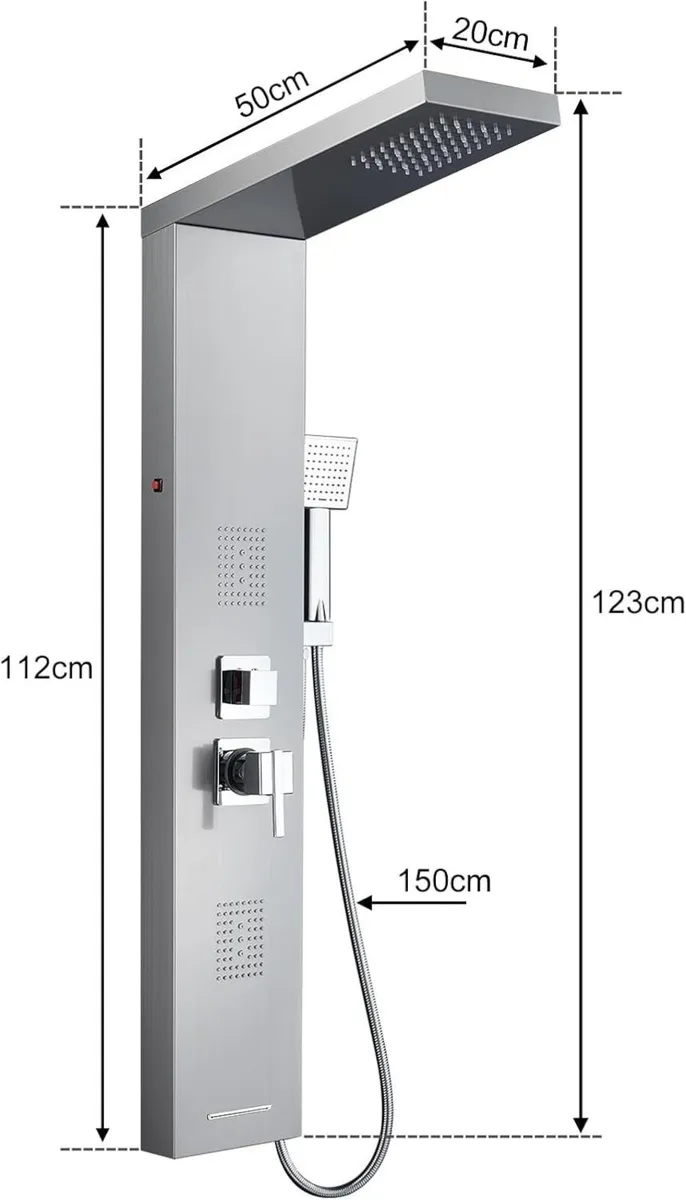 6 in 1 LED Shower Tower Panel - Image 2
