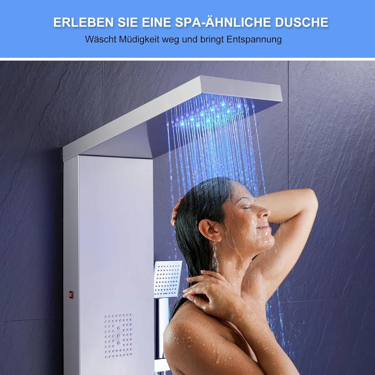 6 in 1 LED Shower Tower Panel - Image 3