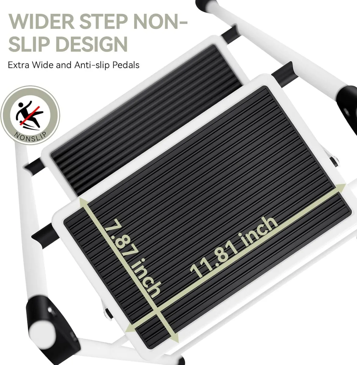 3 Step Folding Ladder with Non-Slip Wide Pedal - Image 2