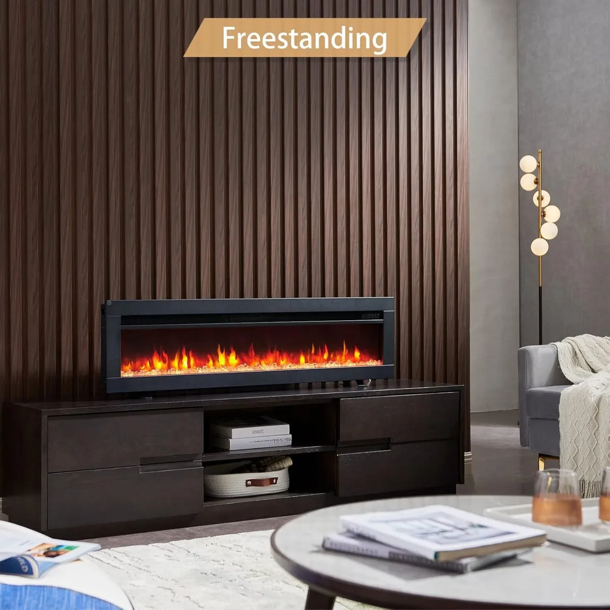 50" Wall Mounted Electric Fireplace Dilton - Image 3