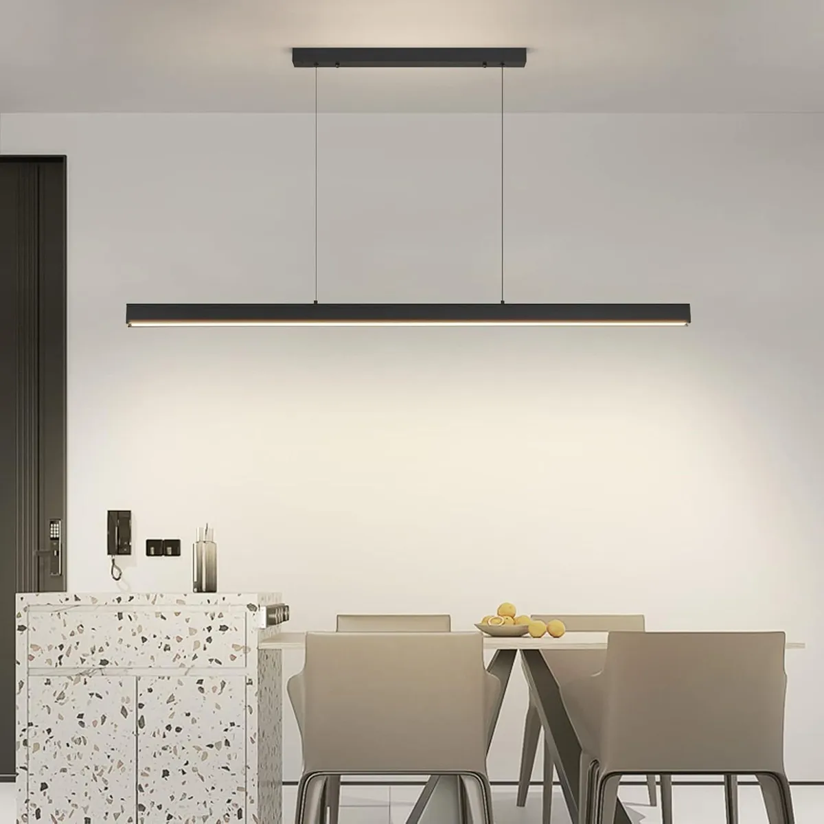 Modern Linear LED Pendant Light Kitchen Over - Image 1