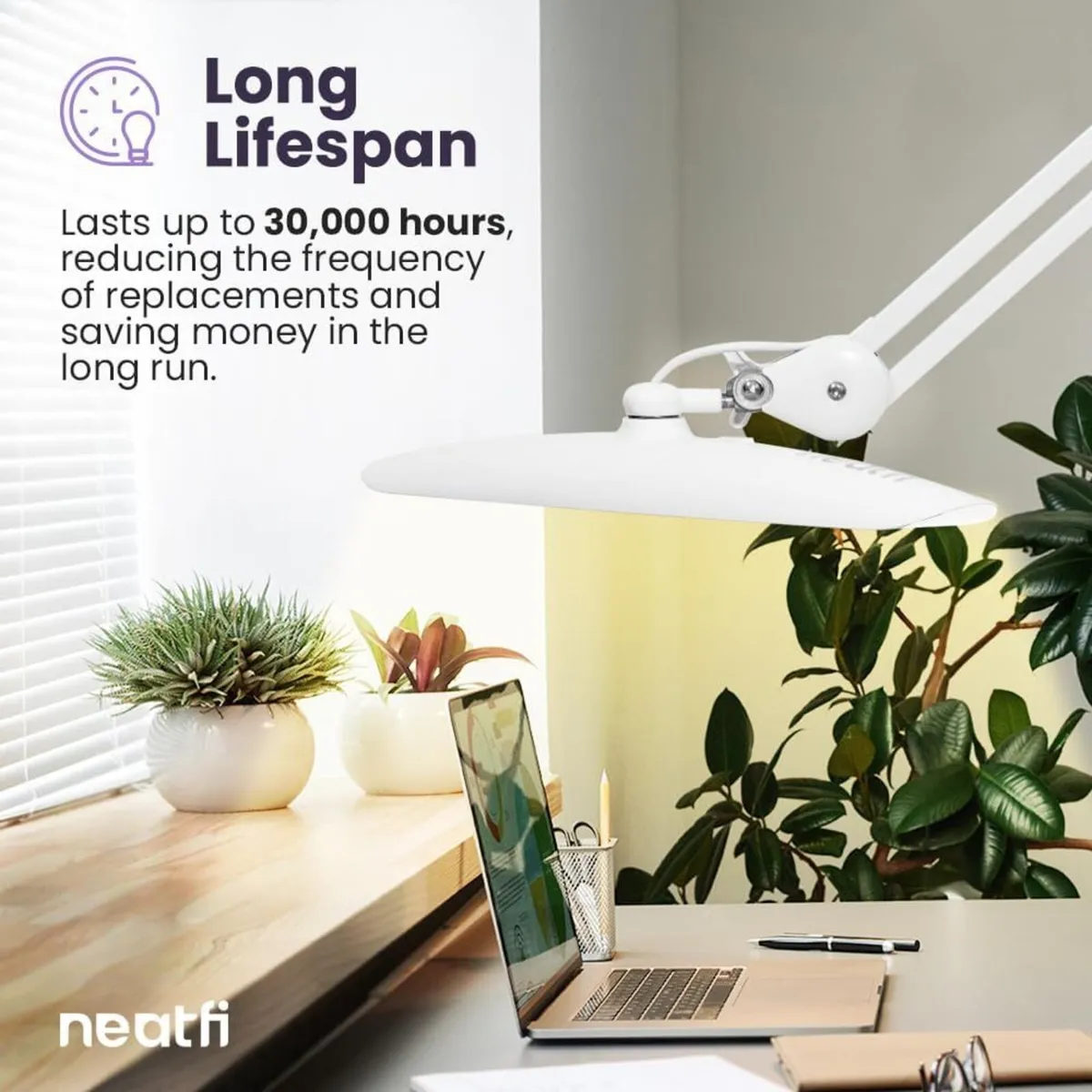 Xl Lumens 20W LED Desk Lamp with Clamp - Image 3