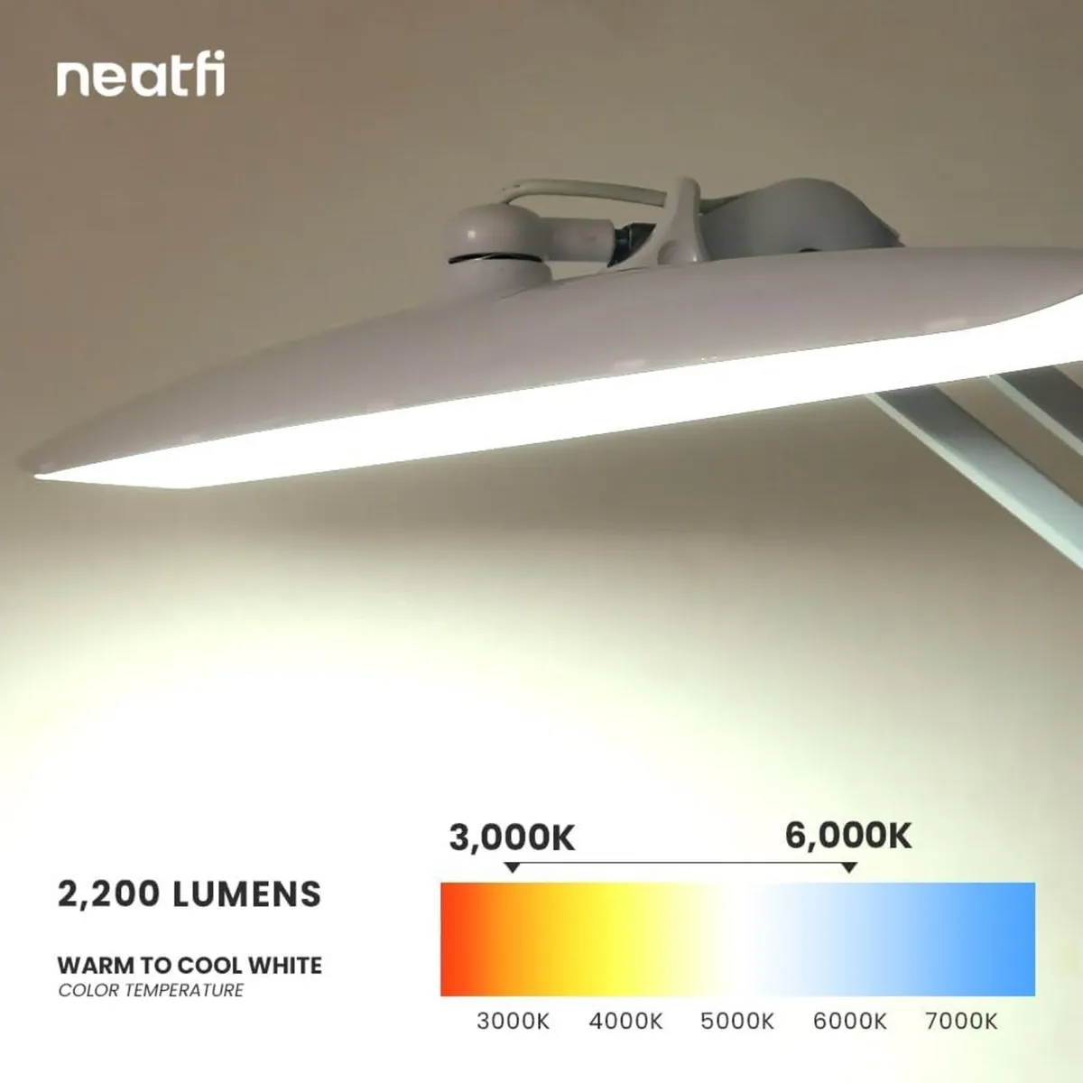 Xl Lumens 20W LED Desk Lamp with Clamp - Image 4