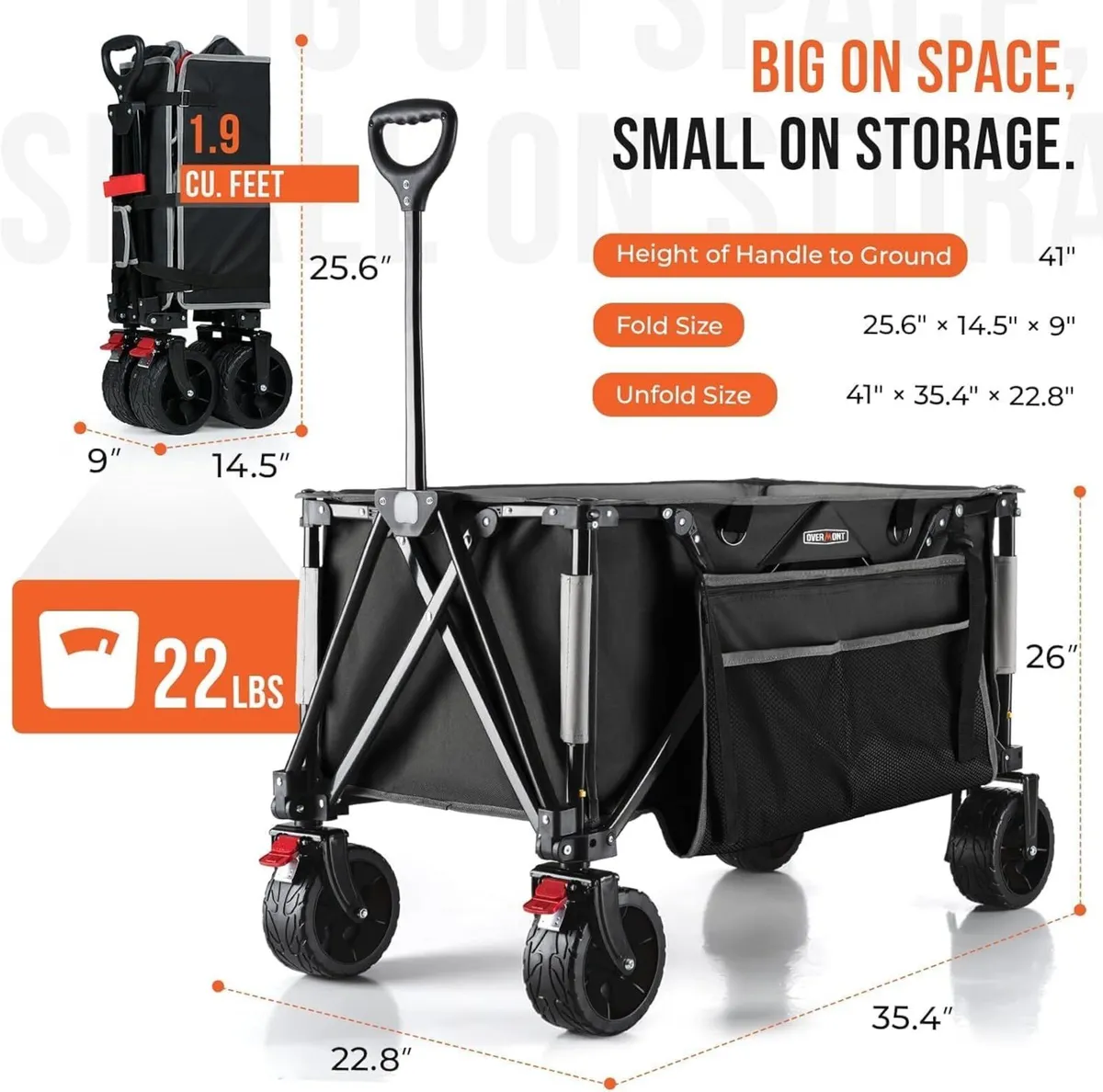 150KG Festival Camping Trolley on Wheels - Image 3