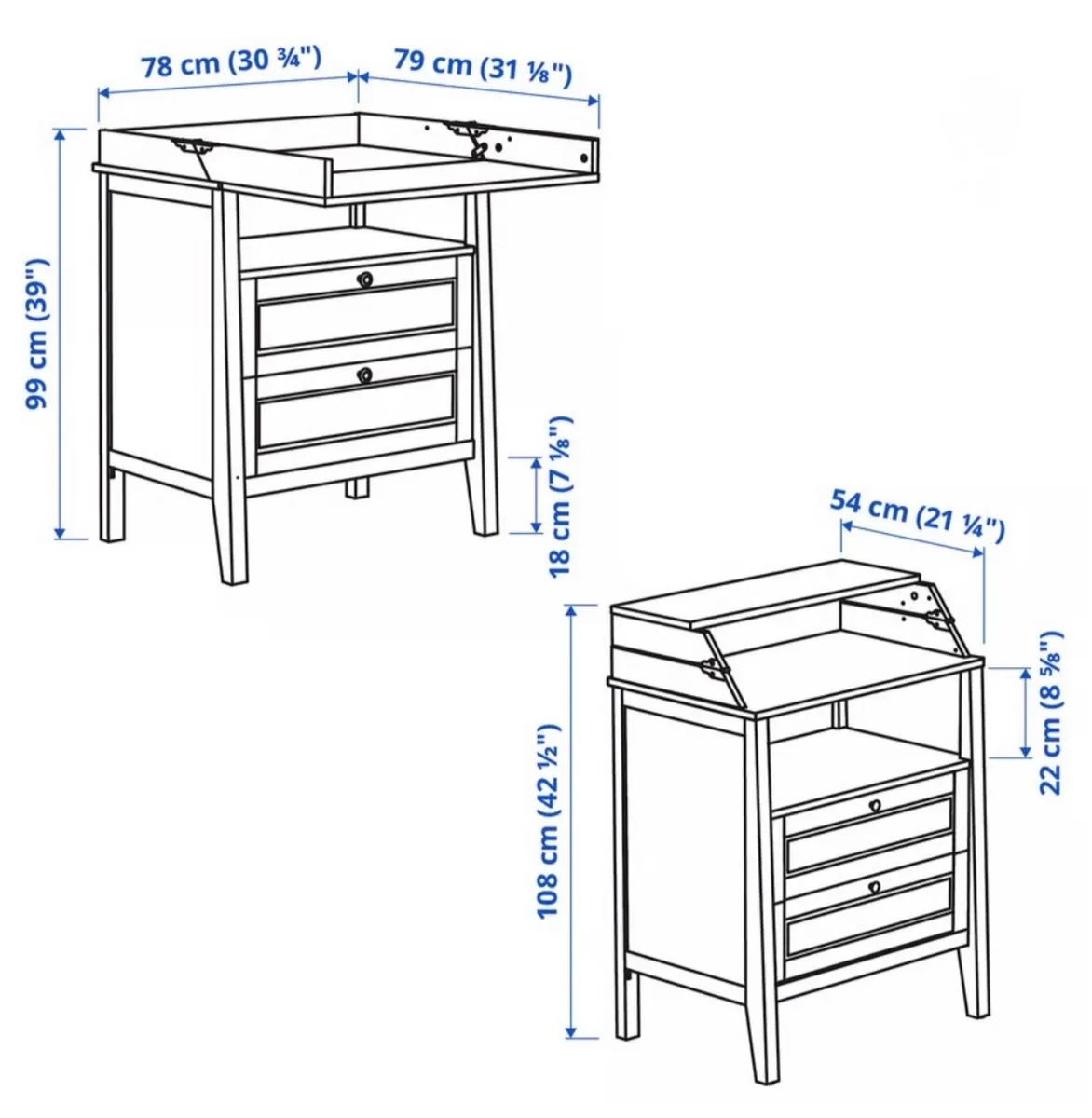 Ikea SUNDVIK Changjng Table - Image 4