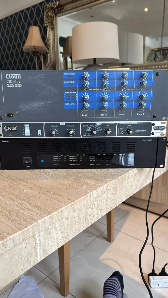 Cloud Mixers x 2, BiAmp 8 Channel Amplifier - Image 1
