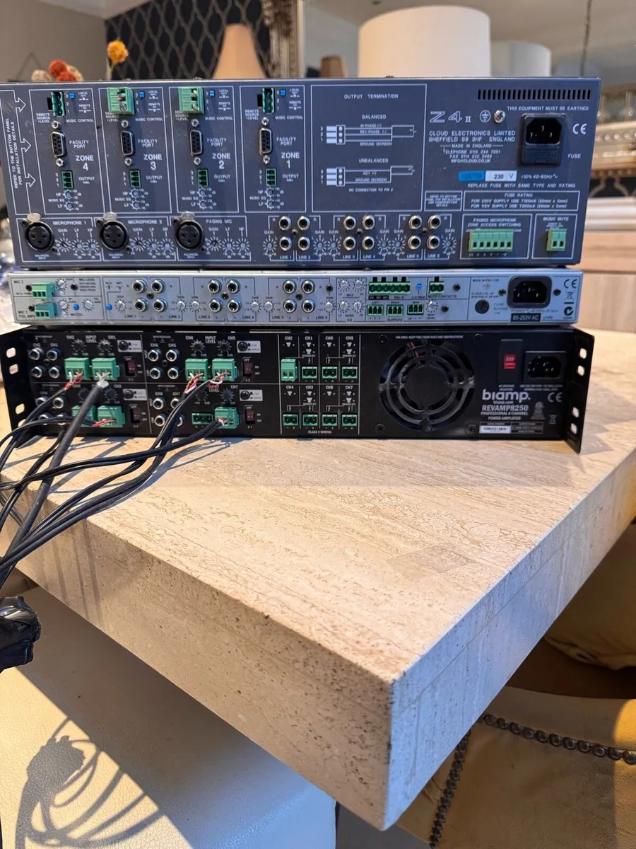 Cloud Mixers x 2, BiAmp 8 Channel Amplifier - Image 2