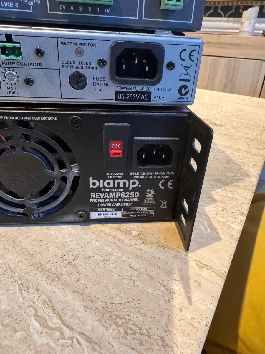 Cloud Mixers x 2, BiAmp 8 Channel Amplifier - Image 3