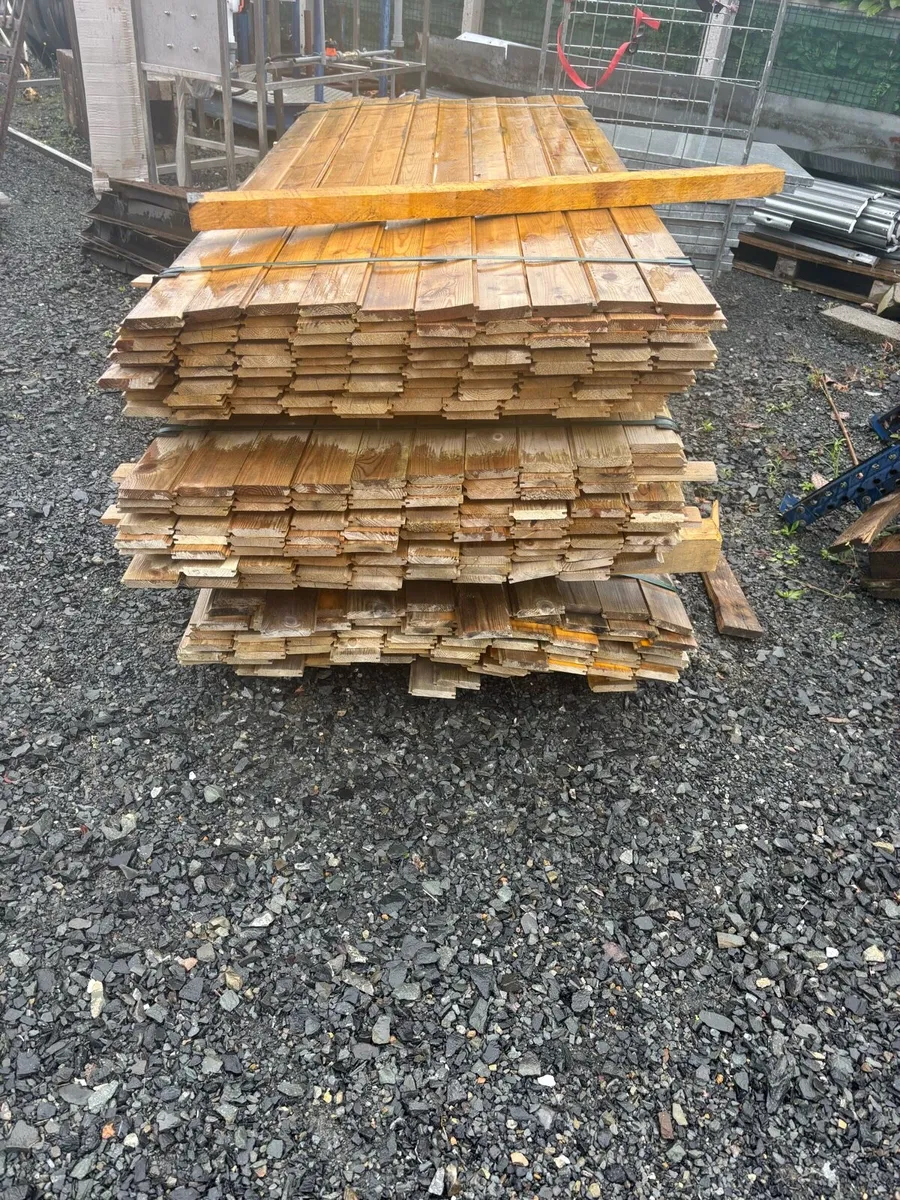 Tongue & Grooved timbers for garden sheds etc - Image 1