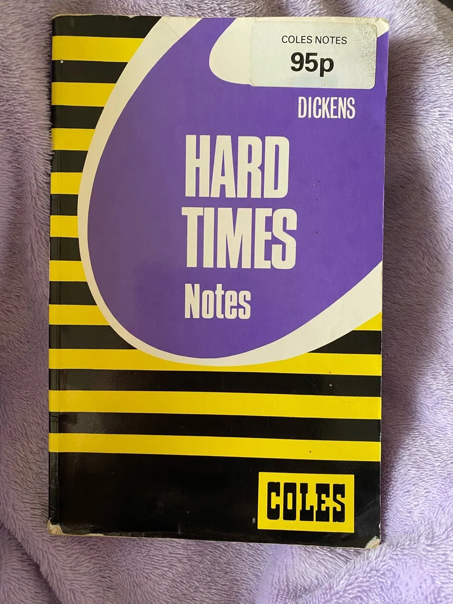 Vintage Charles Dickens Hard Time Notes Coles - Image 1