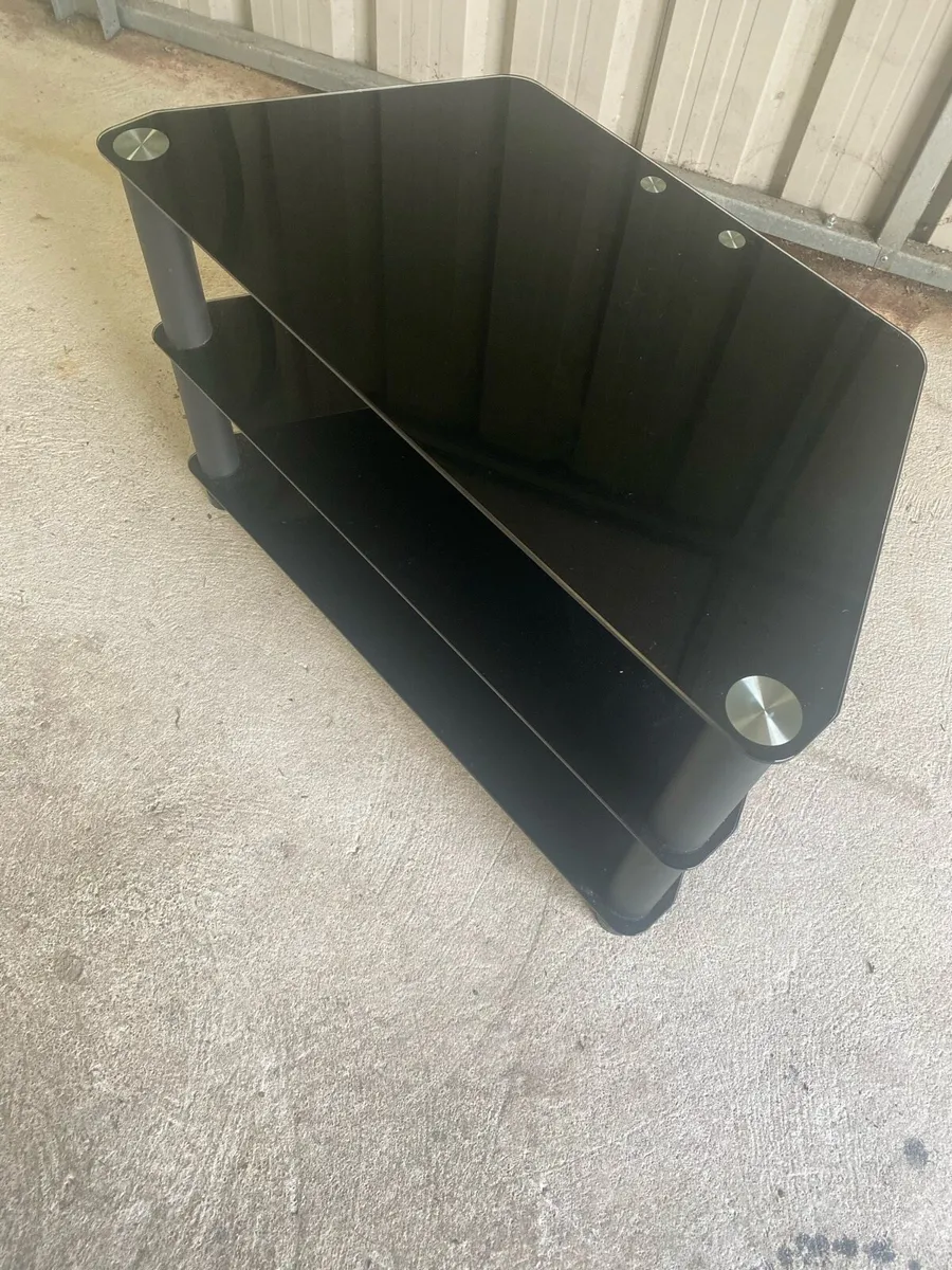 Glass TV unit for sale - Image 1